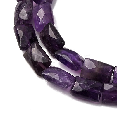Natural Amethyst Beads Strands G-G286-D01-8x12mm-1