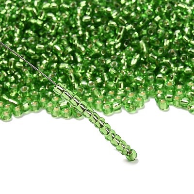 FGB 8/0 Grade A Round Glass Seed Beads SEED-Q007-3mm-F49-1