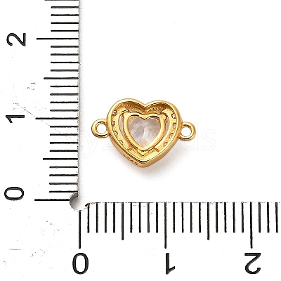 925 Sterling Silver Micro Pave Cubic Zirconia Connector Charms STER-U009-03G-03-1