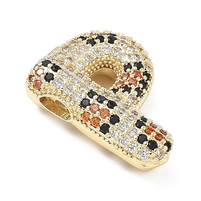 Brass Micro Pave Cubic Zirconia Pendants KK-Z108-02G-P-1