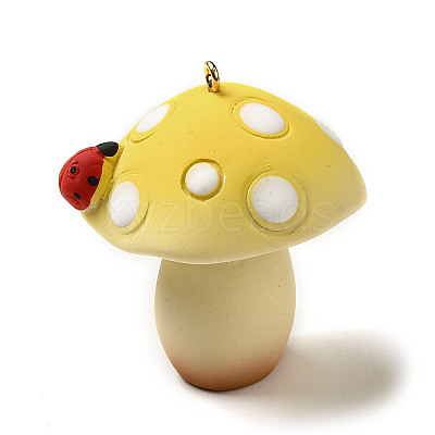 Mushroom Resin Big Pendants CRES-B013-A05-1