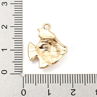 UV Plating Alloy Rhinestone Pendants PALLOY-D026-13G-1