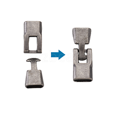 Alloy Snap Lock Clasps PALLOY-TAC0009-24AS-1