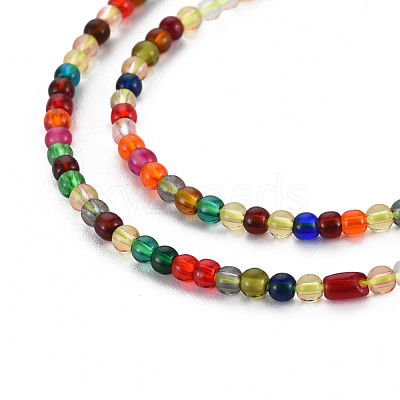 Glass Beads Strands GLAA-N041-008B-1