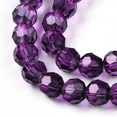 Baking Paint Transparent Glass Beads X1-DGLA-A035-T6mm-A09-1