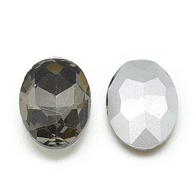Pointed Back Glass Rhinestone Cabochons RGLA-T080-10x14mm-03-1