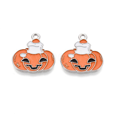 Halloween Theme Alloy and Enamel Pendants ENAM-T021-31J-02P-1