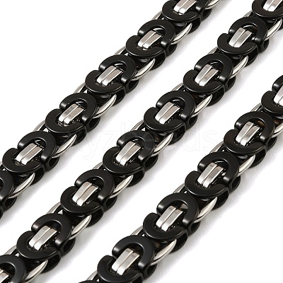 201 Stainless Steel Byzantine Chains SA-E001-14BP-01-1
