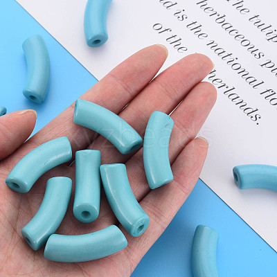 Opaque Acrylic Beads MACR-S372-001B-13-4714-1
