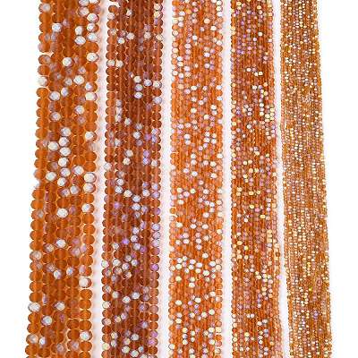 Transparent Glass Beads Strands EGLA-A044-T3mm-MB04-1