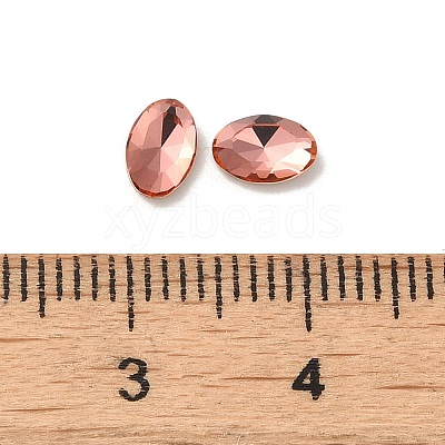 Glass Rhinestone Cabochons RGLA-P037-08A-D262-1
