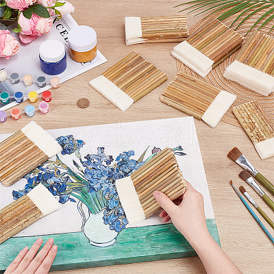 15Pcs 3 Styles Bamboo Handle Wool Paint Brush TOOL-OC0002-21-1