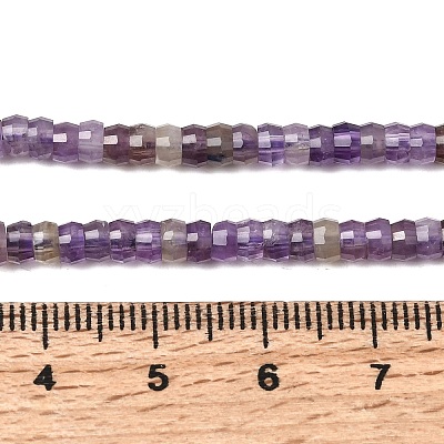 Natural Amethyst Heishi Beads Strands G-A299-A13-01-1