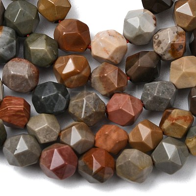Natural Picasso Jasper Beads Strands G-Z119-A25-01-1