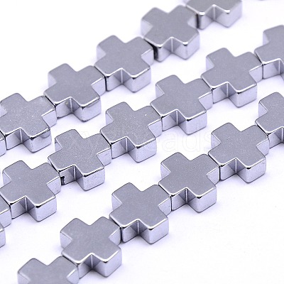 Electroplate Non-magnetic Synthetic Hematite Beads Strands G-I096-03-1