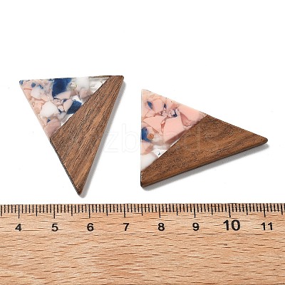 Resin and Walnut Pendants FIND-R051-01B-1