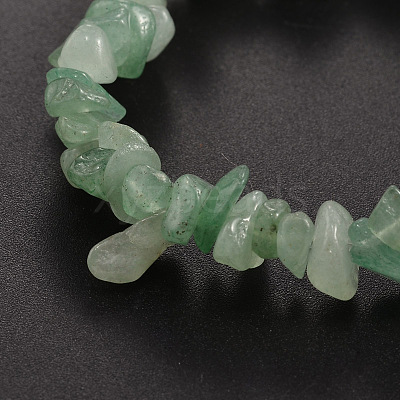 Chips Gemstone Beaded Stretch Bracelets X-BJEW-JB01826-1