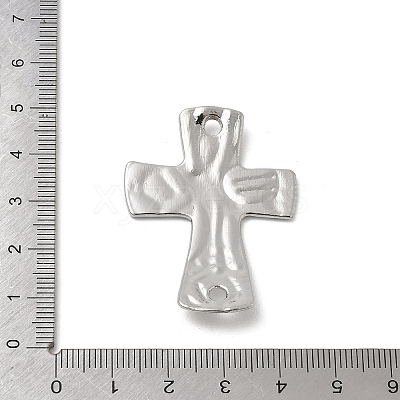 Alloy Textured Religion Cross Links Connector Charms FIND-Z127-01P-04-1