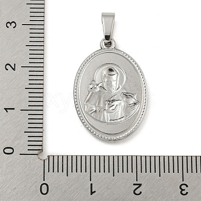 Non-Tarnish 304 Stainless Steel Pendants STAS-B071-02A-10P-1