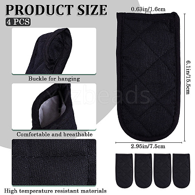 Polyester Resistant Pot Holder Sleeve Set AJEW-CP0008-62B-1