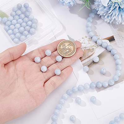 Natural Chalcedony Beads Strands G-NB0003-81-1