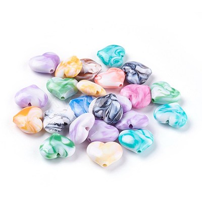 Acrylic Imitation Gemstone Beads MACR-E205-09A-1