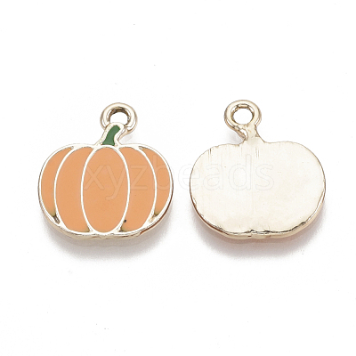 Autumn Theme Alloy Enamel Pendants FIND-N048-025A-1