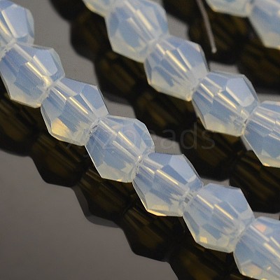 Faceted Bicone Opal Beads Strands LS-EGLA-P017-01-1