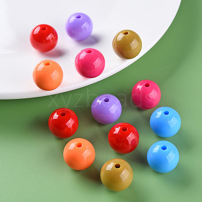 Opaque Acrylic Beads X-MACR-S370-C16mm-M2-1