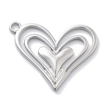 304 Stainless Steel Pendants STAS-R130-38P-1