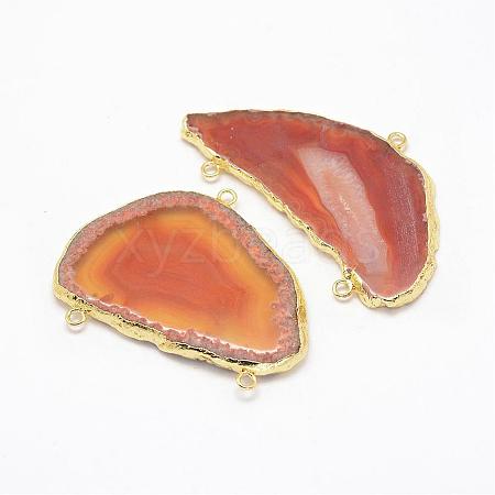 Natural Slice Agate Chandelier Component Links G-K174-04C-1