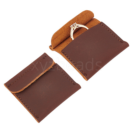 Rectangle PU Leather Ring Bags ABAG-WH0047-01C-1