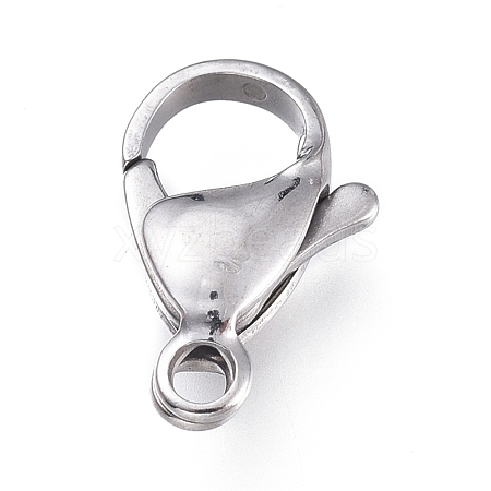 Tarnish Resistant 316 Surgical Stainless Steel Lobster Claw Clasps X-STAS-M281-01P-F-1