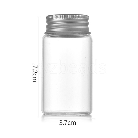 Clear Glass Bottles Bead Containers CON-WH0085-76D-01-1