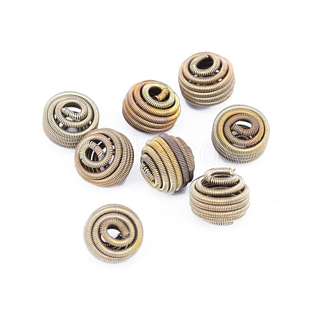 Brass Spring Beads X-KK-F713-49C-12x9mm-1