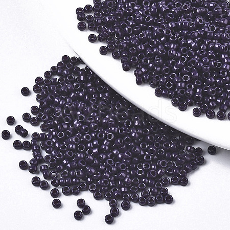 Baking Paint Glass Seed Beads SEED-S042-05A-01-1