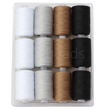 12 Colors Polyester Sewing Thread PW-WGD975A-05-1