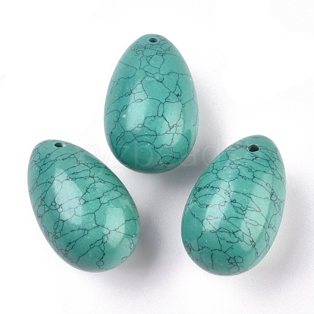 Synthetic Turquoise Pendants G-P438-F-06-1