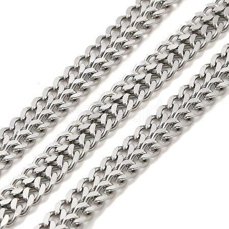 304 Stainless Steel Curb Chains CHS-C013-01C-P-1