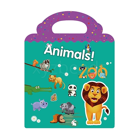 Plastic Reusable Stickers Book for Kids STIC-P013-1