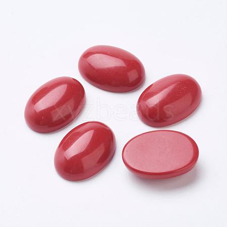 Synthetic Coral Cabochons G-F501-02-18x25mm-1