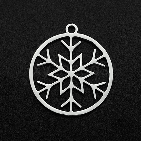 Non-Tarnish Christmas 201 Stainless Steel Pendants STAS-R111-JA694-1