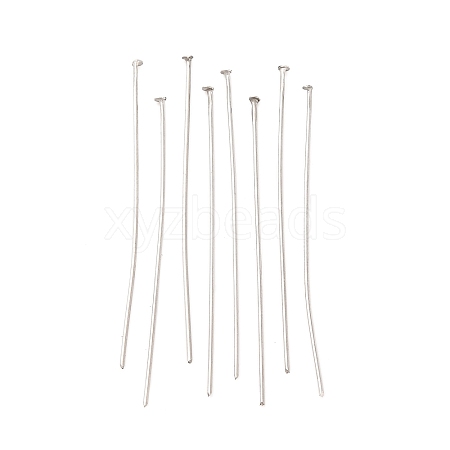 Tarnish Resistant Jewelry Tools and Equipment Decorative Stainless Steel Flat Head Pins X-STAS-E023-0.6x40mm-1