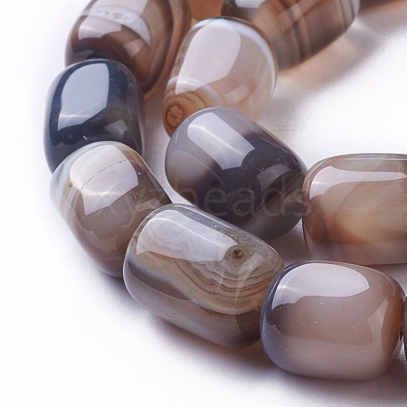 Natural Dyed Agate Beads Strands G-G775-B-10-1