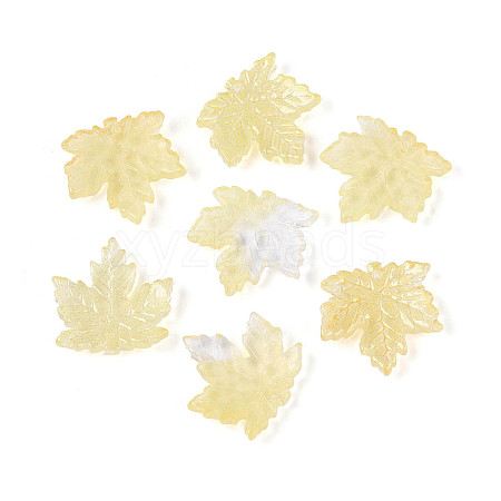 Baking Paint Transparent Glass Pendants DGLA-N014-11A-06-1