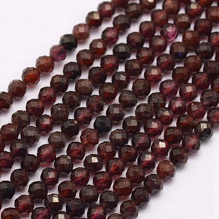 Natural Garnet Beads Strands G-F509-37-3mm-1