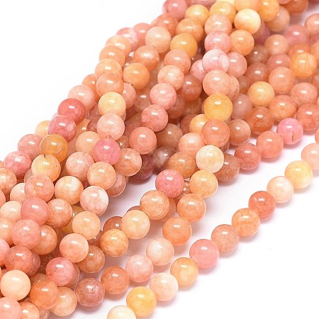 Natural Dyed Jade Beads Strands G-F601-A12-1