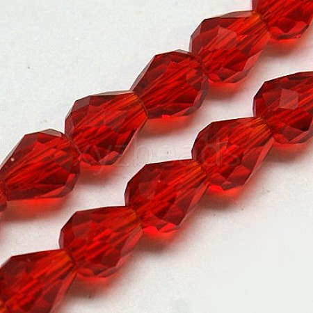 Glass Beads Strands EGLA-E010-8x12mm-08-1