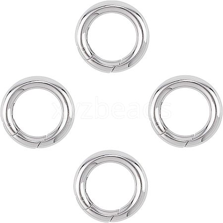 Unicraftale 201 Stainless Steel Spring Gate Rings STAS-UN0010-85P-1