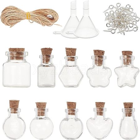 Glass Jar Glass Bottles Bead Containers AJEW-CA0001-05-1